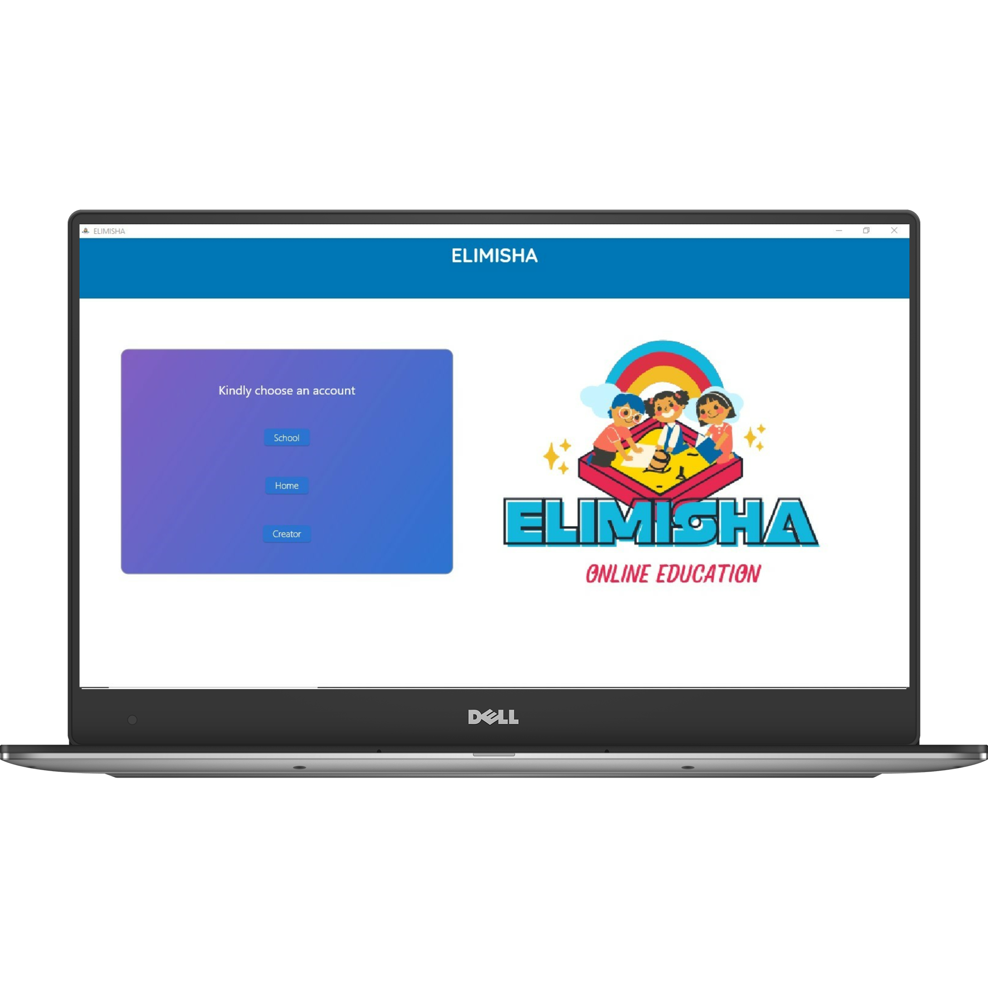 Elimisha landing screen